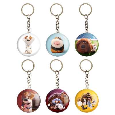 جاکلیدی خندالو مدل زندگی پنهان حیوانات خانگی کد 390B مجموعه 6 عددی