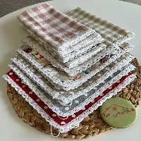 دستمال آشپزخانه دور دانتل