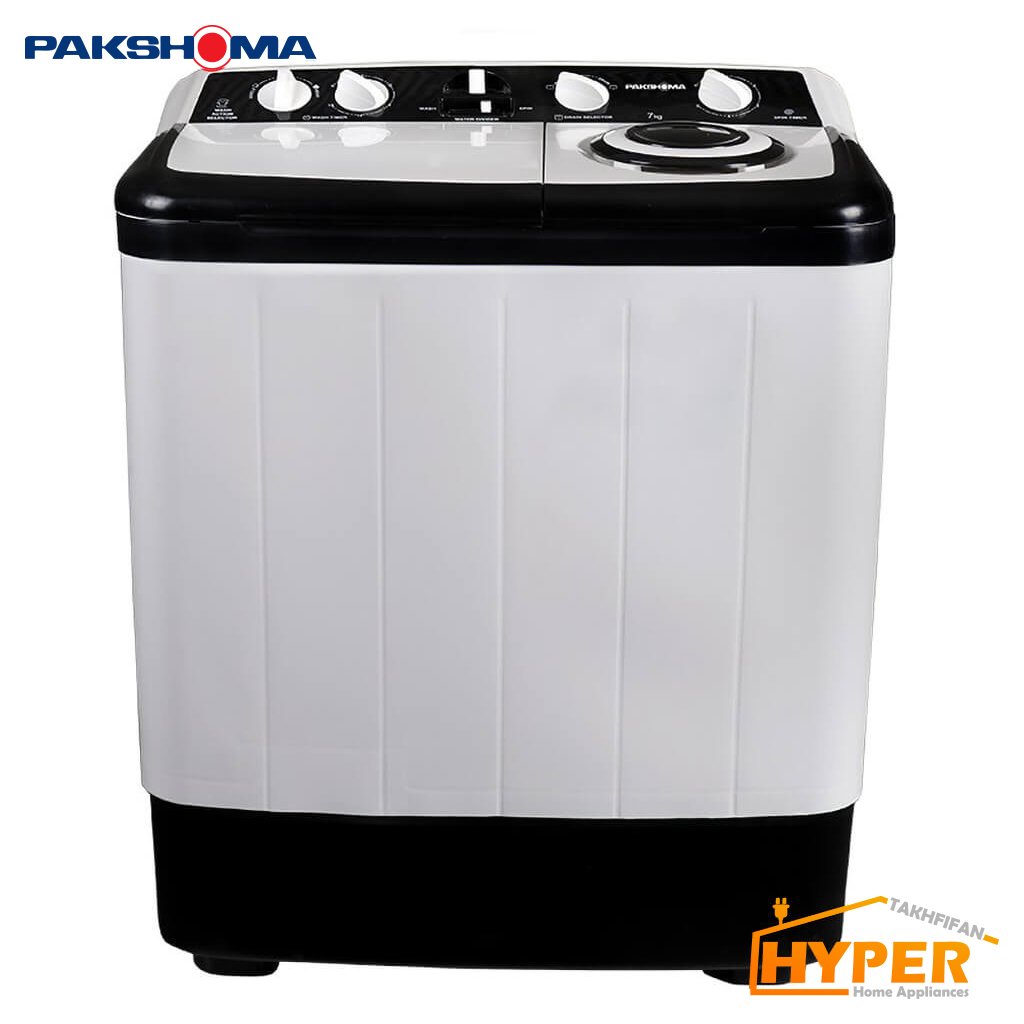 ماشین لباسشویی دوقلو پاکشوما PAT-8504 AJ سفید 8.5 کیلویی