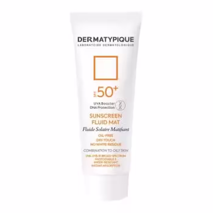 ضد آفتاب بی‌رنگ فاقد چربی  SPF50 درماتیپیک