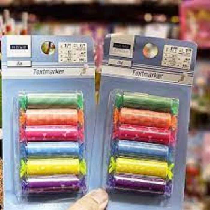 هایلایتر 6 رنگ طرح شکلاتی