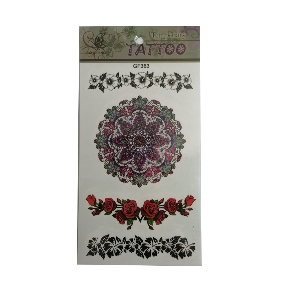 تتو موقت طرح گل کد 363