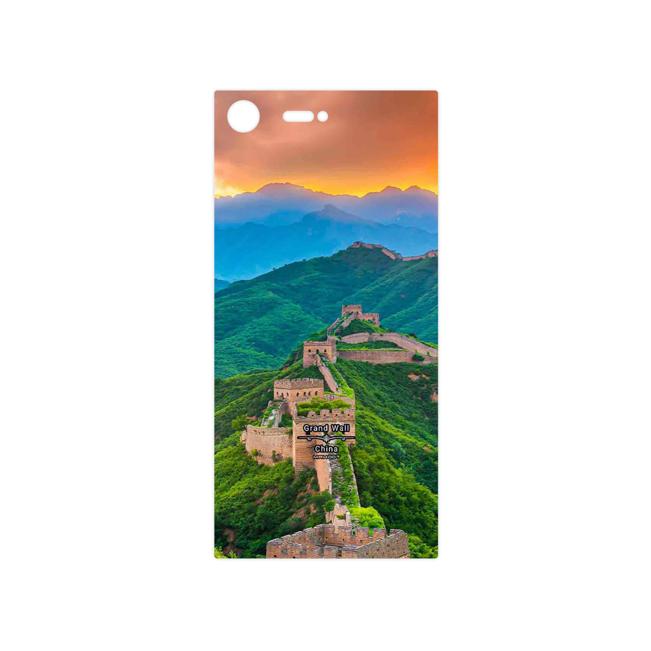 برچسب پوششی ماهوت مدل China Grand Wall مناسب برای گوشی موبایل سونی Xperia XZ Premium