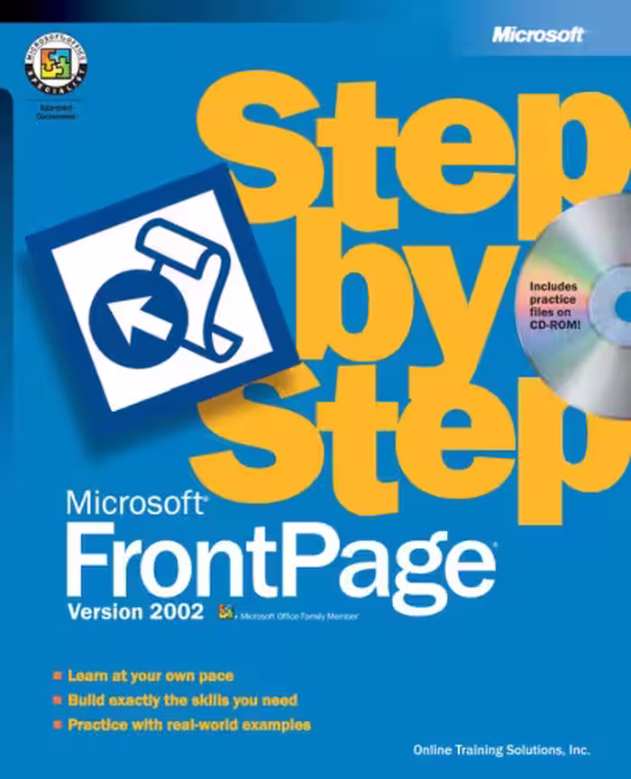 خرید و دانلود نسخه کامل کتاب Microsoft® FrontPage® Version 2002 Step by Step (Cpg Step By Step)