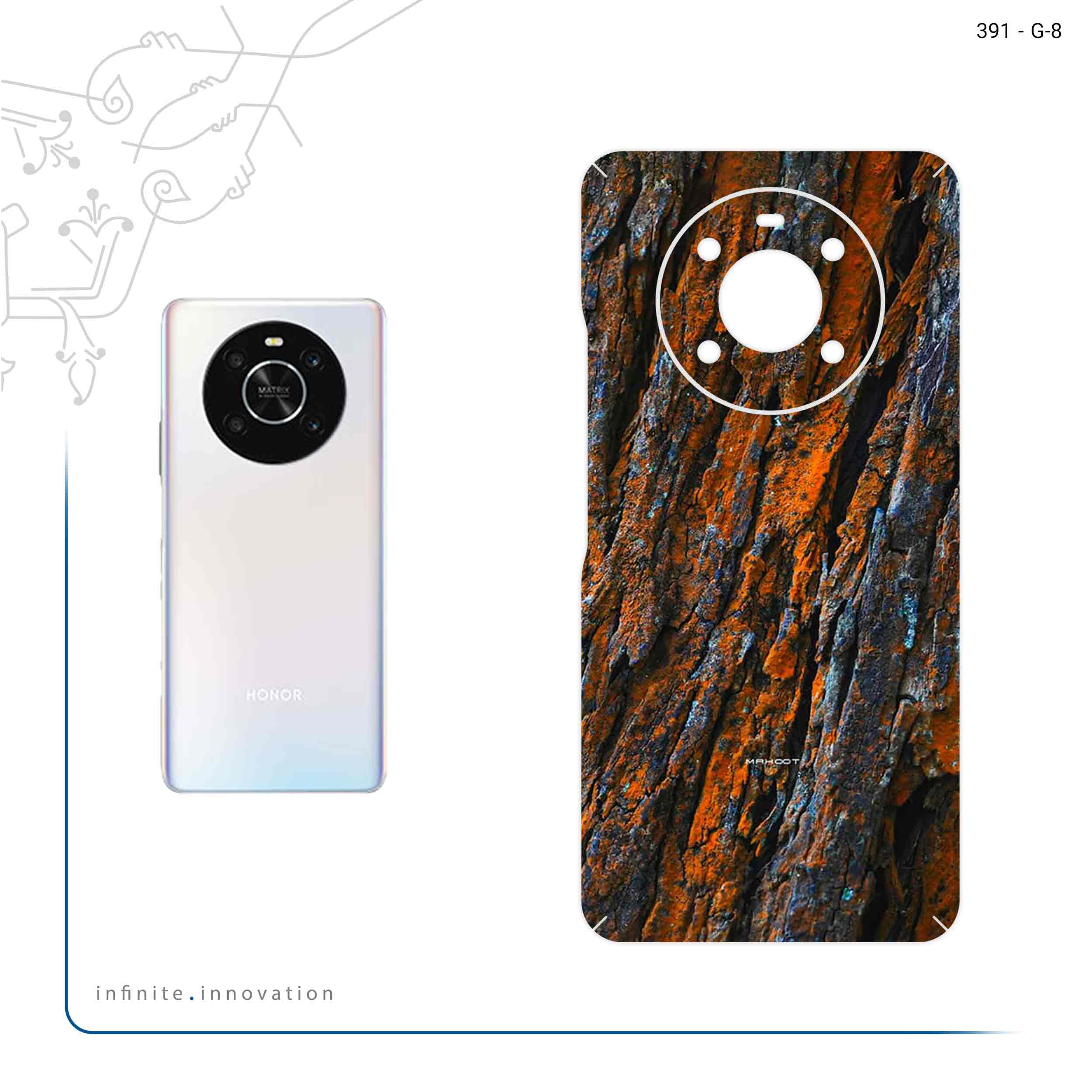 برچسب پوششی ماهوت مدل Wood Texture 6 مناسب برای گوشی موبایل آنر X9 4G