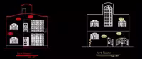 دانلود پلان ساختمان 2 طبقه در اتوکد AutoCAD