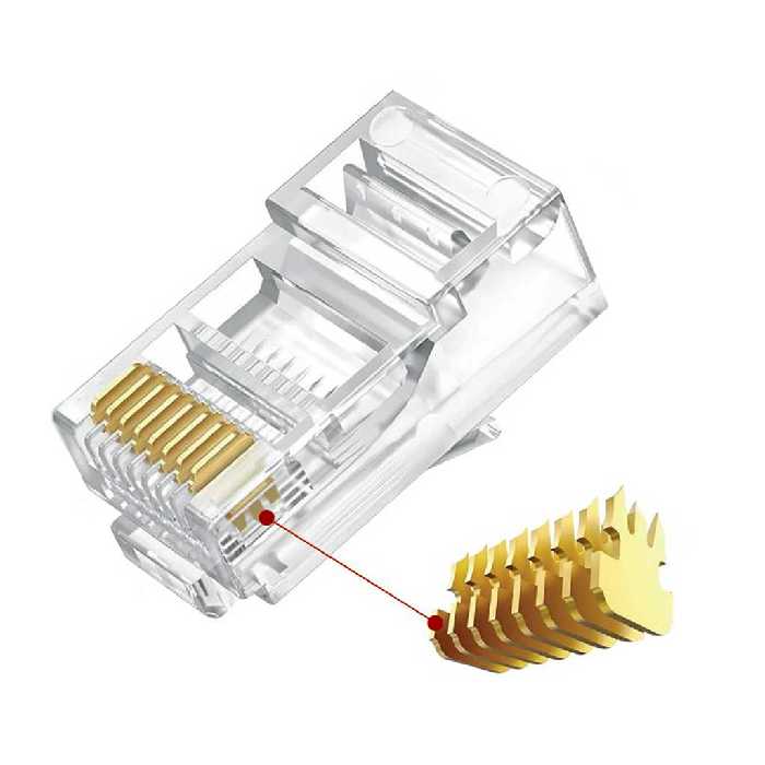 سوکت شبکه میان گذر CAT6 UTP مکسرون