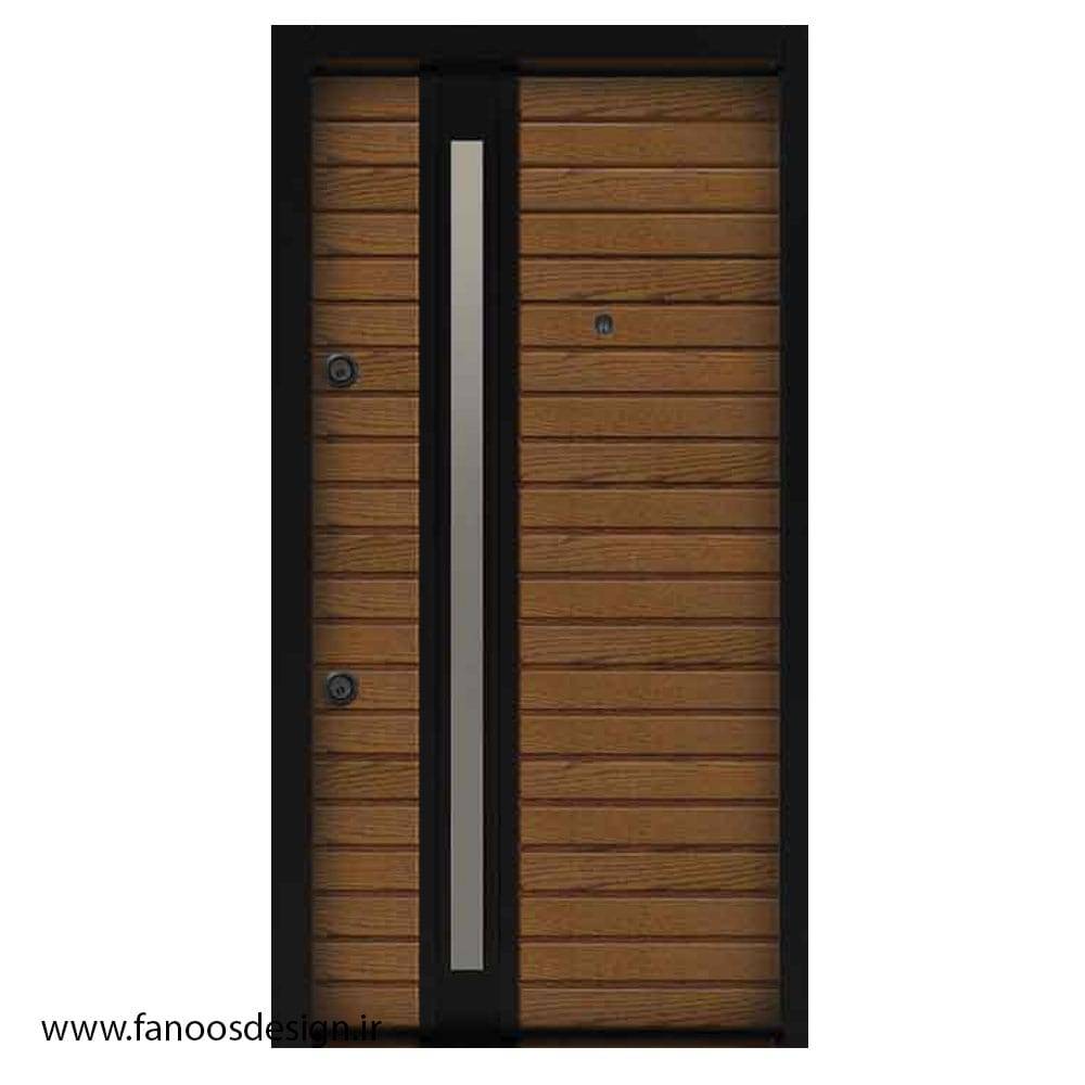 درب ضد سرقت کلاسیک با طرح چوب کد MT477