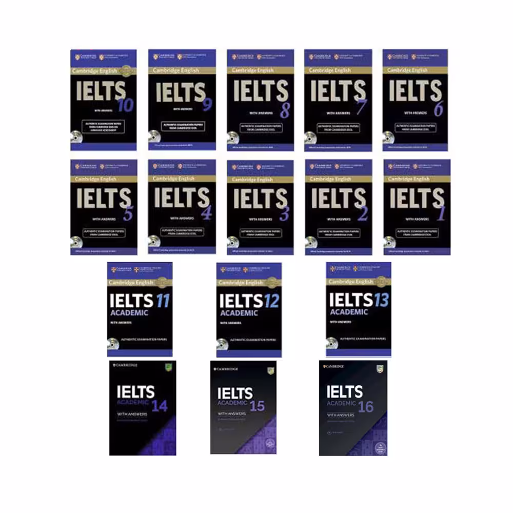 کتاب ENGLISH IELTS اثر جمعی از نویسندگان انتشارات کمبریج  16 جلدی