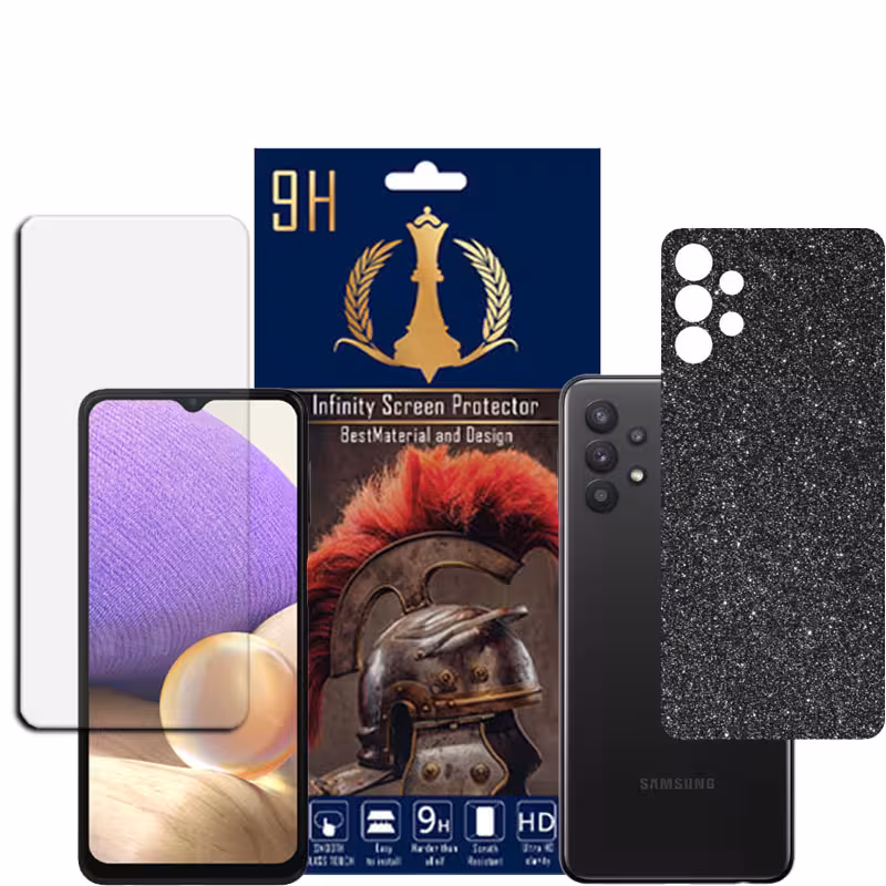 برچسب پوششی اینفینیتی مدل PRO MAX مناسب برای گوشی موبایل سامسونگ GALAXY A32 5G به همراه محافظ صفحه نمایش
