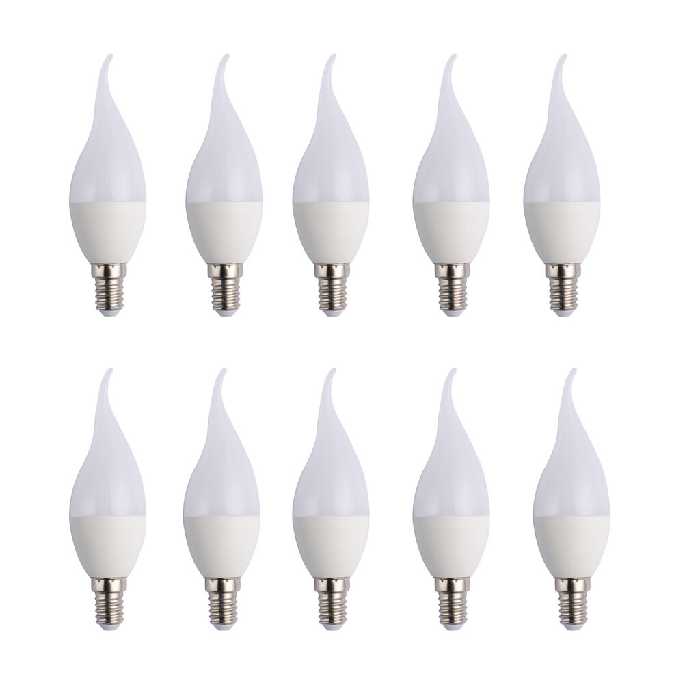 لامپ 6 وات اشکی مات پارس شوان پایه E14 بسته 12 عددی