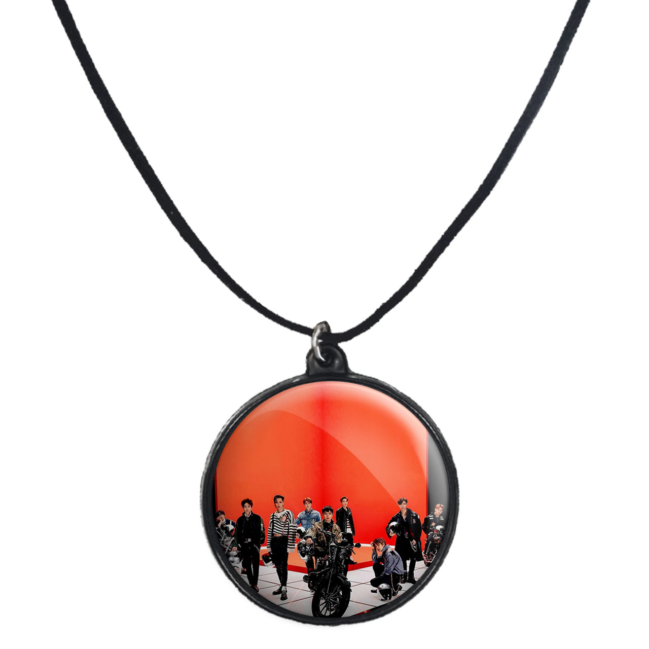 گردنبند پرمانه طرح exo کد pmb.14131 مدل دو طرفه