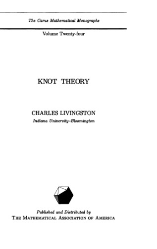 خرید و دانلود نسخه کامل کتاب Knot theory