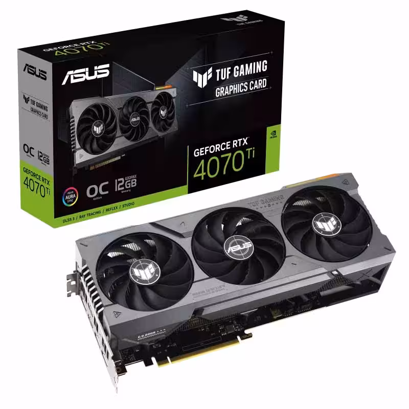 خرید کارت گرافیک ایسوس ASUS TUF Gaming GeForce RTX™ 4070 Ti 12GB GDDR6X OC Edition با بهترین قیمت
