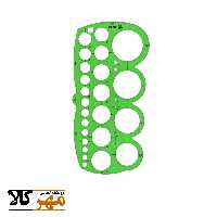 شابلون دایره 39 حفره FABEL