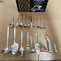 سرویس قاشق و چنگال ماینس یونیک 24 نفره | 144 پارچه نقره‌ای، ضد آهنربا، ضخامت 4 میل هزینه ارسال پس کرایه بامشتری