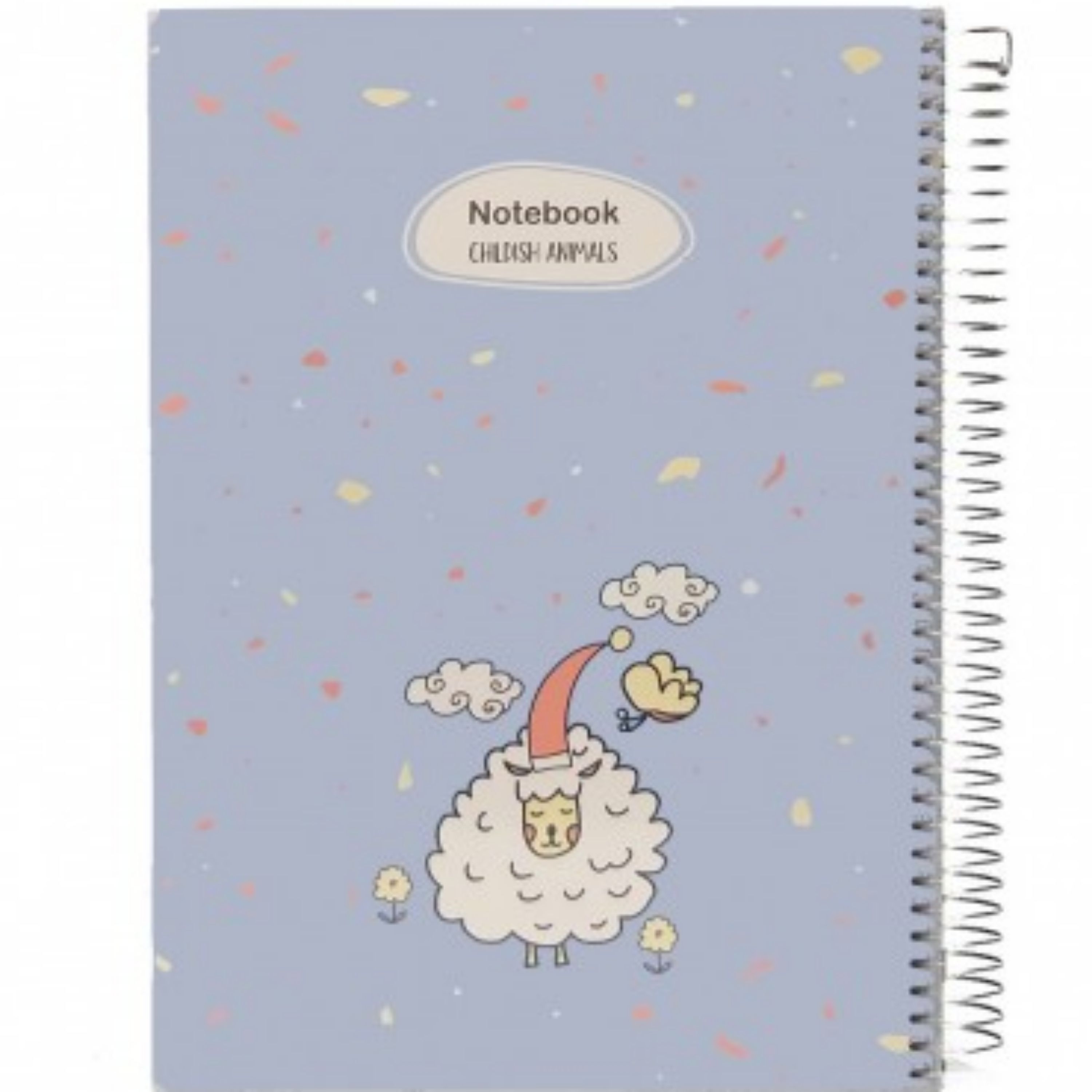 دفتر سیمی پاپکو مدل روکش پلاستیکی یک خط 60 برگ طرح 2