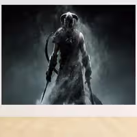 تابلو شاسی مدل گیمینگ طرح اسکاریم  skyrim کد 1065 | دنیای قاب