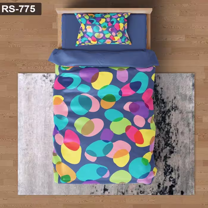 سرویس روتختی 1 نفره تنسل چاپی برندترک لند (Turk Land)  کد rs 775