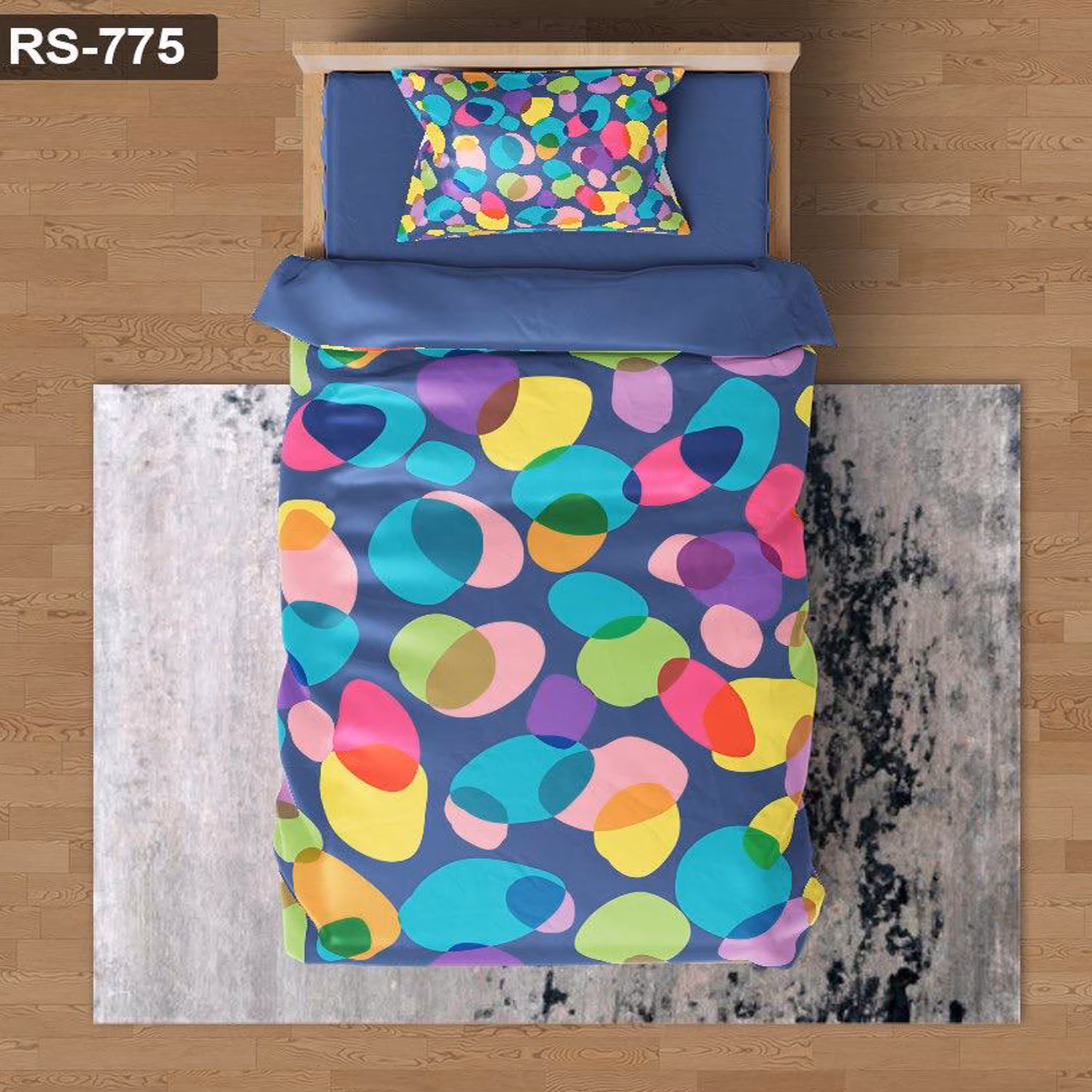 سرویس روتختی 1 نفره تنسل چاپی برندترک لند (Turk Land)  کد rs 775
