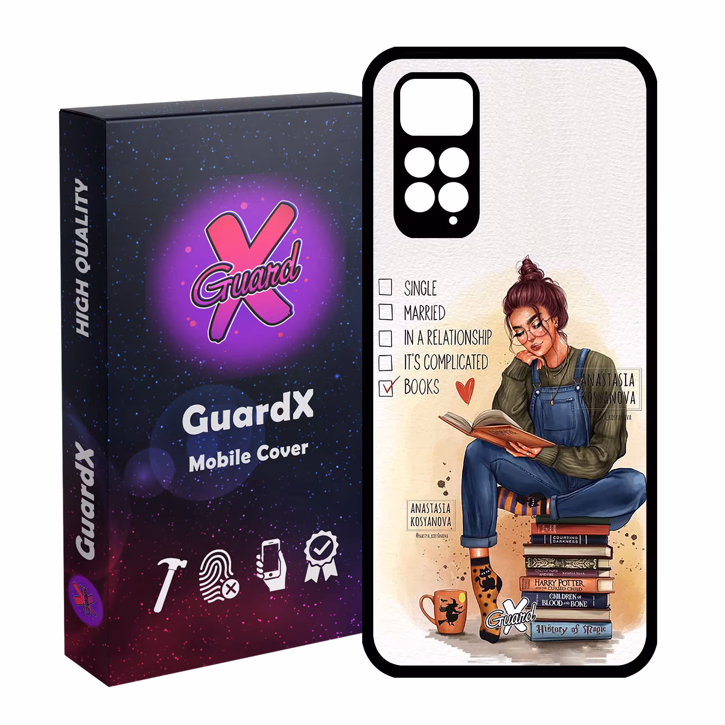 کاور گارد ایکس طرح دختر مدل Glass10286 مناسب برای گوشی موبایل شیائومی Redmi Note 11S/ Note 11 4G