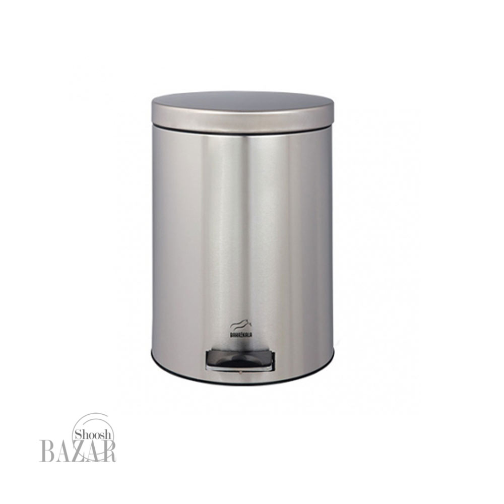 سطل زباله پدالدار 6 لیتری سایلنت استیل بهازکالا 16178063