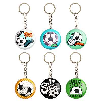 جاکلیدی خندالو مدل فوتبال کد 336B مجموعه 6 عددی