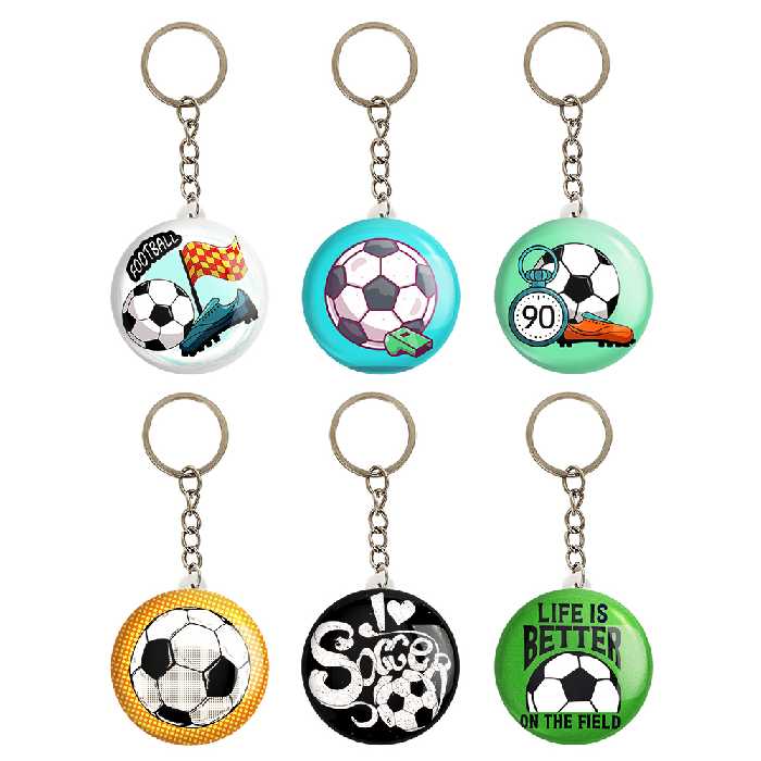 جاکلیدی خندالو مدل فوتبال کد 336B مجموعه 6 عددی