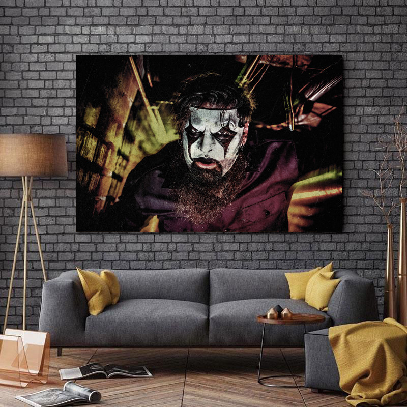 تابلو شاسی طرح بزرگان موسیقی مدل Slipknot کد A18 | دنیای قاب