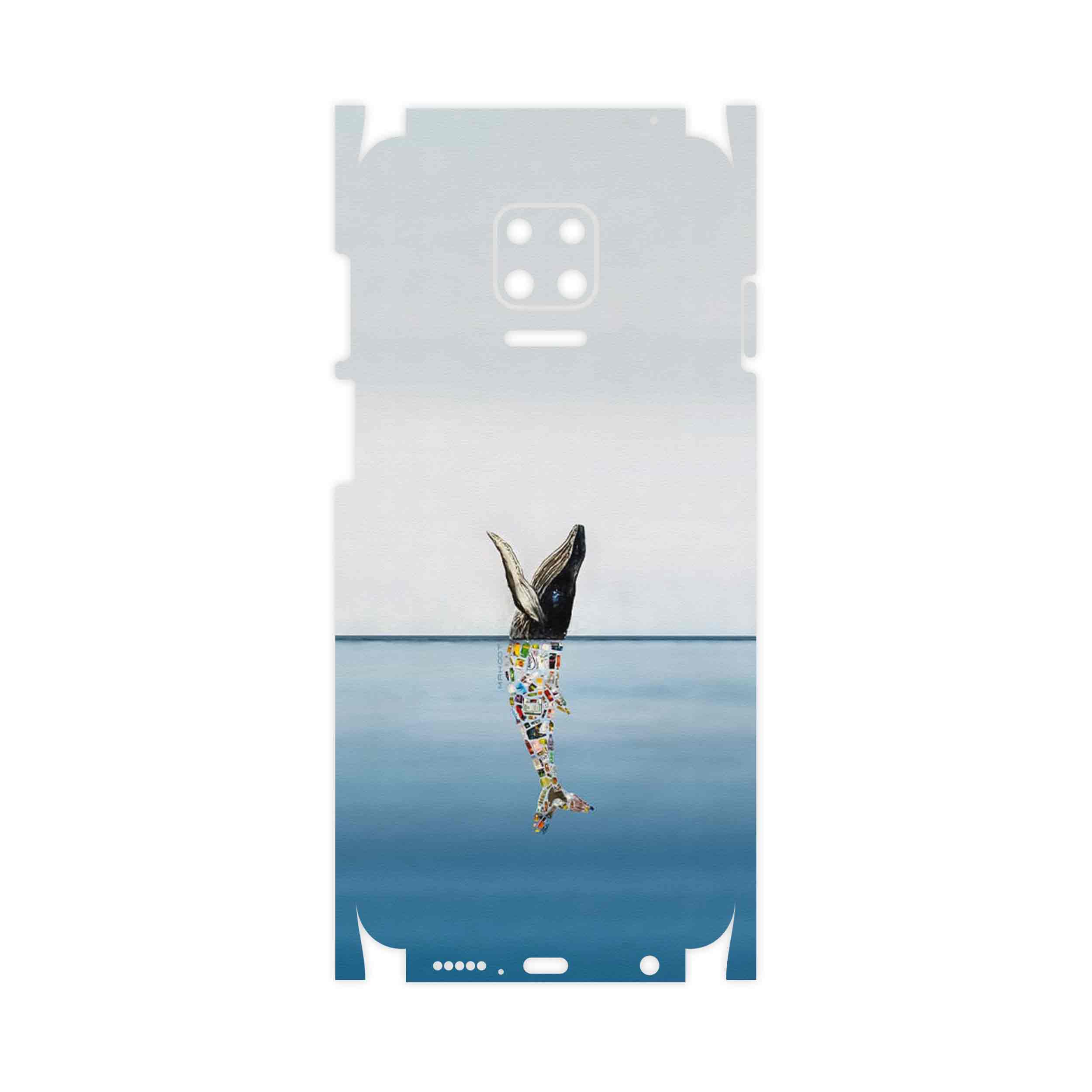 برچسب پوششی ماهوت مدل Collage of Sea Trash-FullSkin مناسب برای گوشی موبایل شیائومی Redmi Note 9S