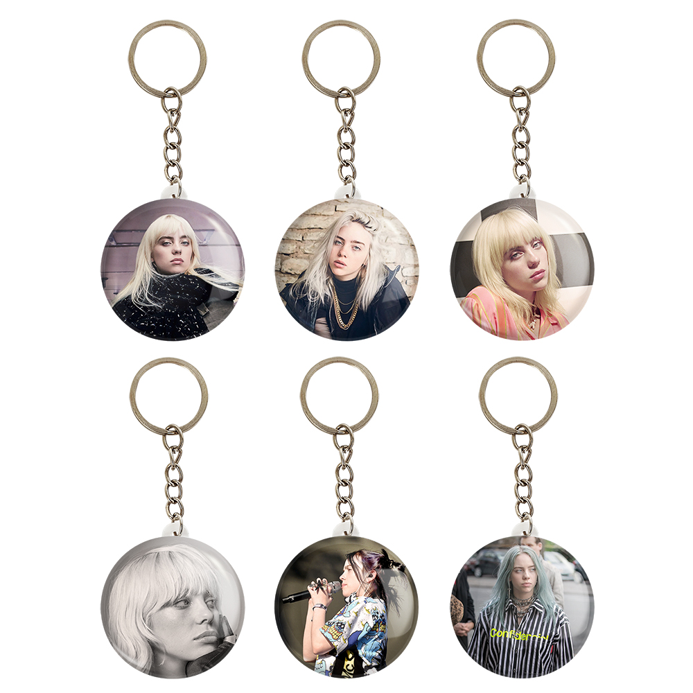 جاکلیدی خندالو مدل بیلی آیلیش Billie Eilish کد 1100A مجموعه 6 عددی