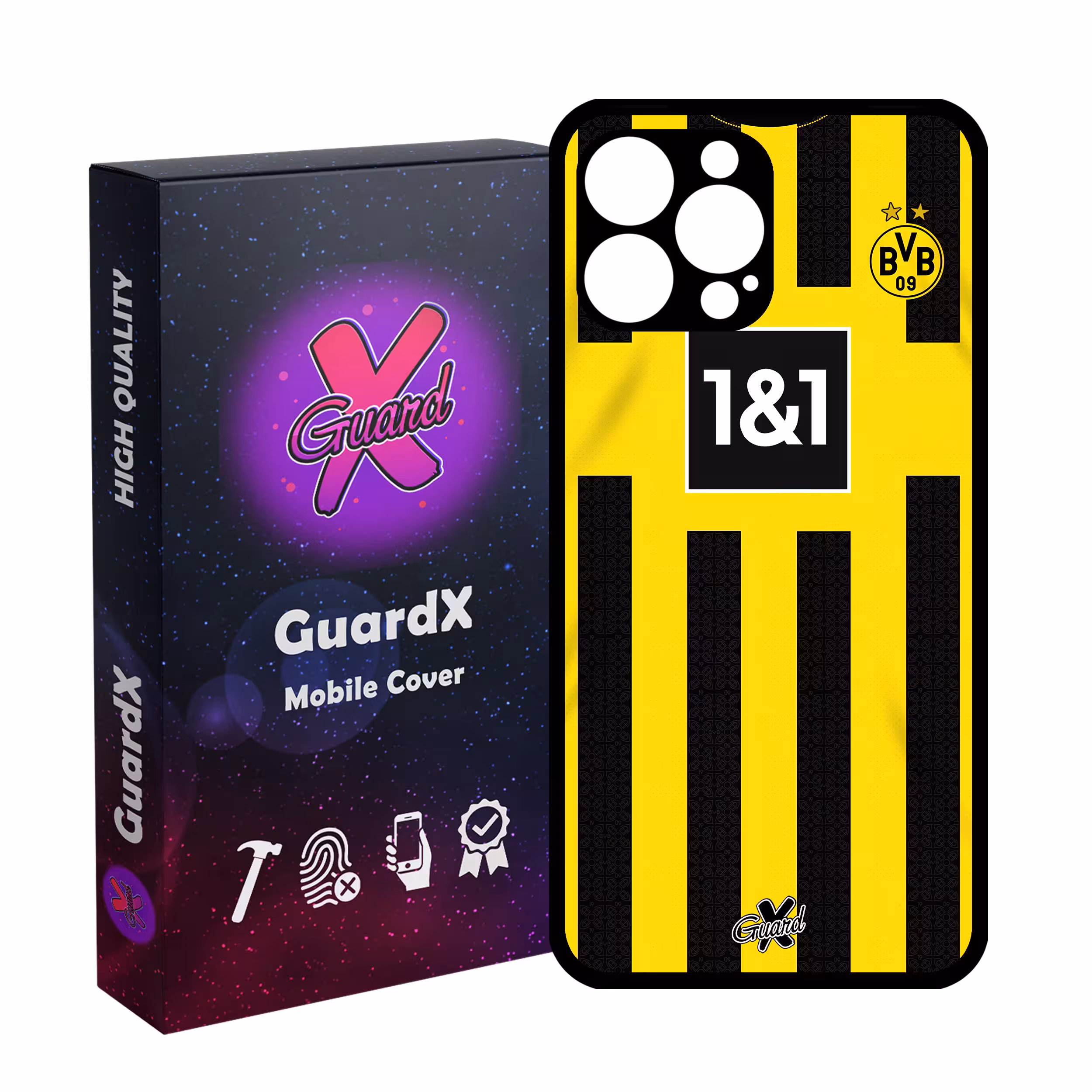 کاور گارد ایکس طرح دورتموند مدل Glass10466 مناسب برای گوشی موبایل اپل iPhone 13 Pro Max