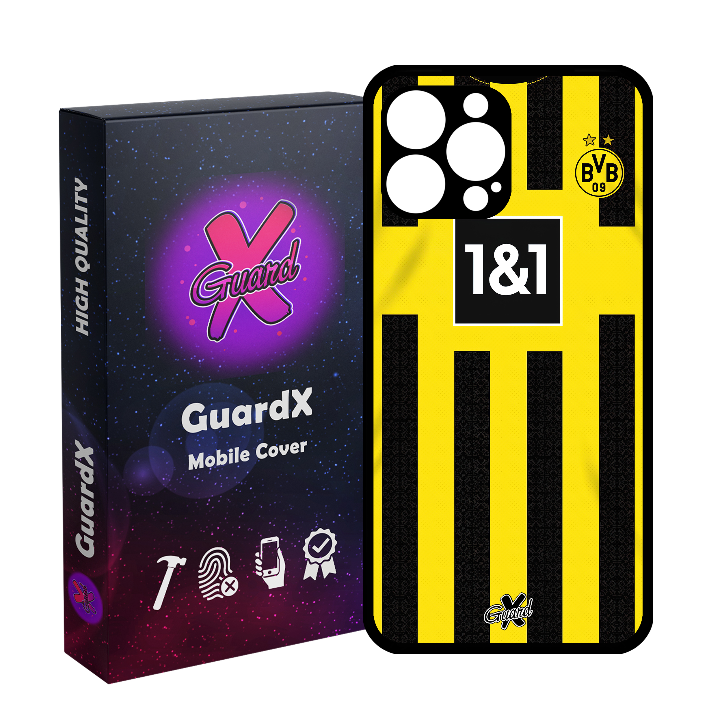 کاور گارد ایکس طرح دورتموند مدل Glass10466 مناسب برای گوشی موبایل اپل iPhone 13 Pro Max