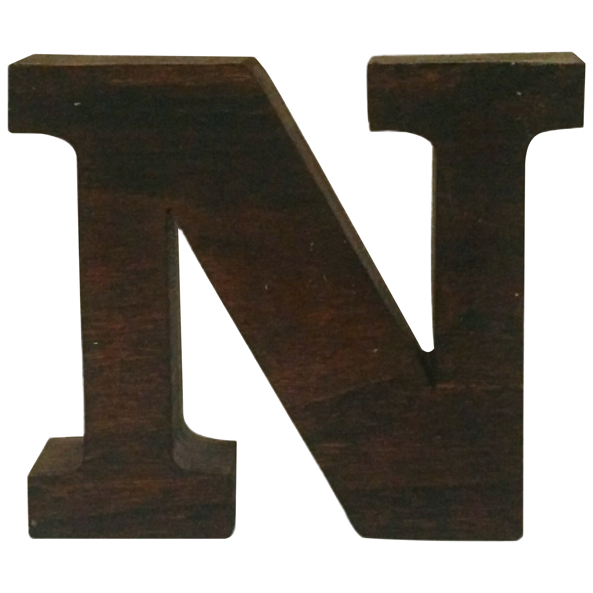 دکوری مدل حرف N چوبی