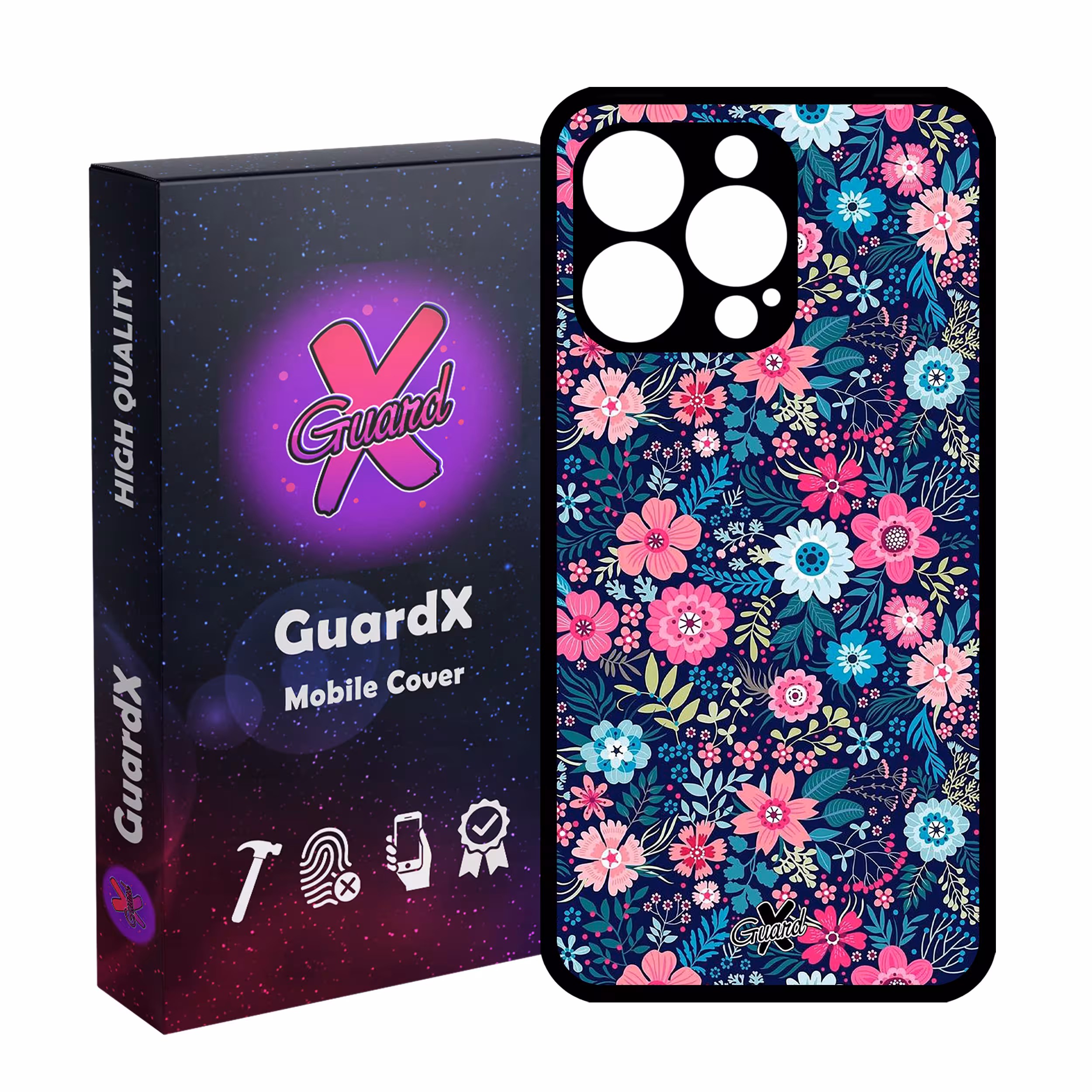 کاور گارد ایکس طرح Flower مدل Glass10210 مناسب برای گوشی موبایل اپل iPhone 13 Pro