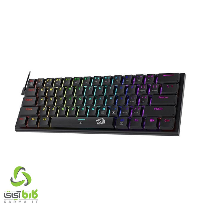 کیبورد ردراگون K614 ANIVIA RGB سوئیچ قرمز