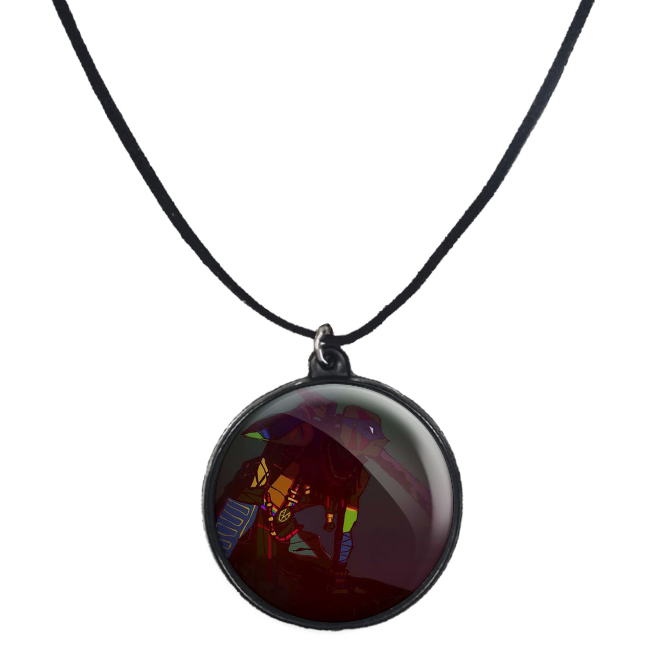 گردنبند پرمانه طرح لاکپشت‌های نینجا کد pmb.9895مدل دو طرفه