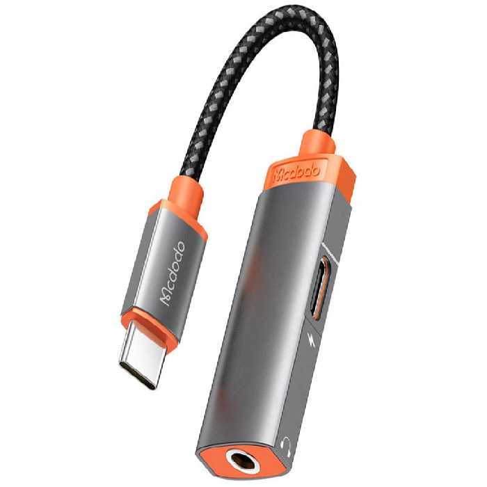 کابل تبدیل تایپ‌سی به تایپ‌سی و جک 3.5 میلی‌متری مک دودو  Mcdodo CA-0500 Oryx Series Type-C to Type-C and DC3.5mm Cable