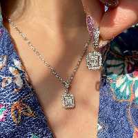 نیم ست نقره جواهری 