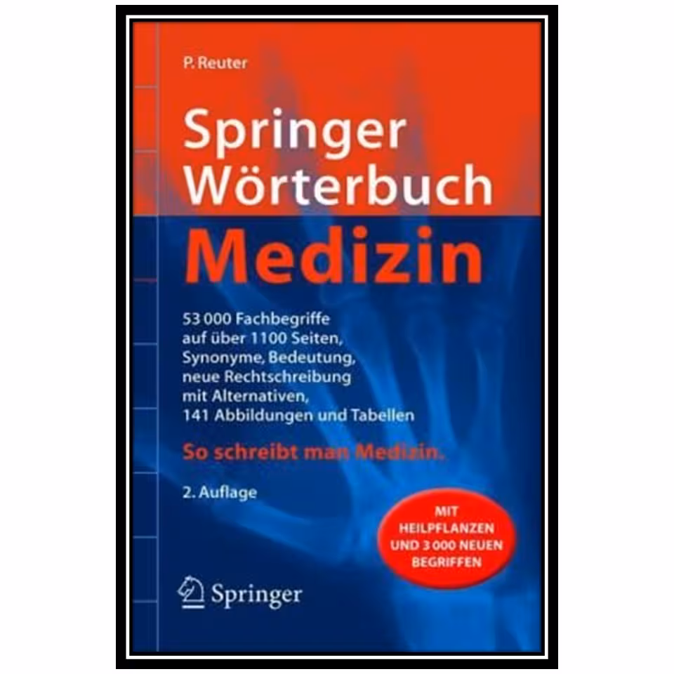 کتاب Springer Wörterbuch Medizin اثر Peter Reuter انتشارات مؤلفین طلایی