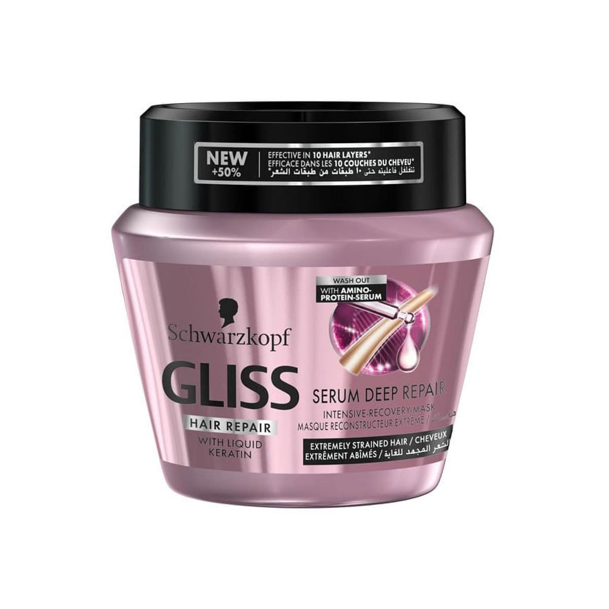 ماسک مو گلیس داخل حمام دیپ ریپیر Gliss