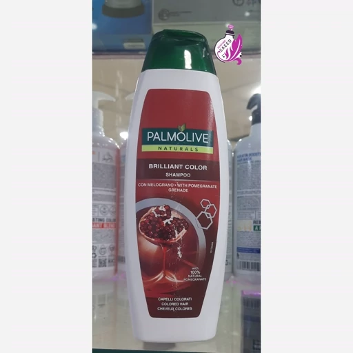 شامپو سر هلندی پالمولیو PALMOLIVE Brilliant color تثبیت کننده رنگ مو انار 350 میل