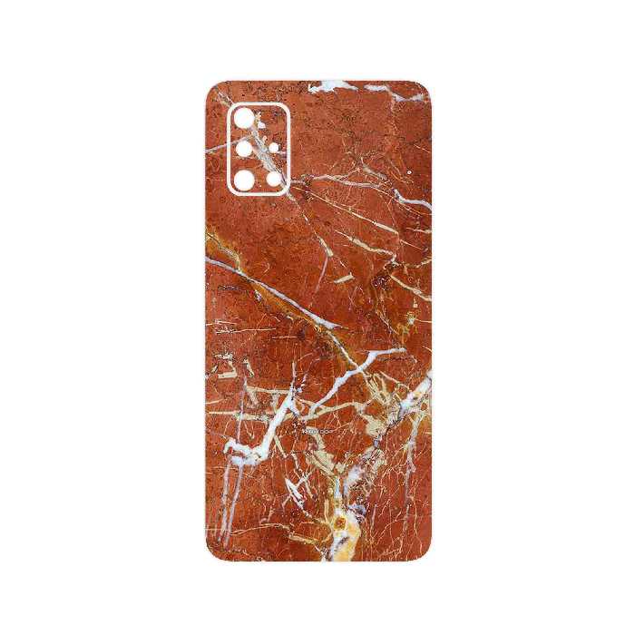 برچسب پوششی ماهوت مدل Red Marble مناسب برای گوشی موبایل سامسونگ Galaxy A71