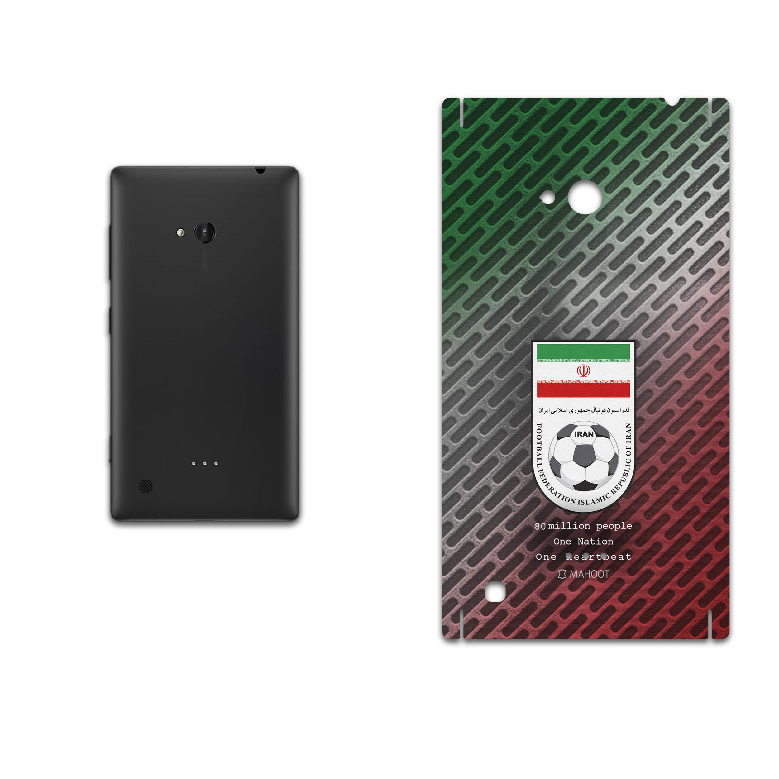 برچسب پوششی ماهوت مدل Iran-National-Football-Team مناسب برای گوشی موبایل نوکیا Lumia 720
