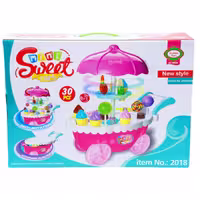 اسباب بازی چرخ بستنی فروش پک کامل 30 قطعه برند Golden Toys