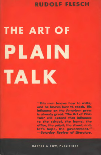 خرید و دانلود نسخه کامل کتاب The art of plain talk