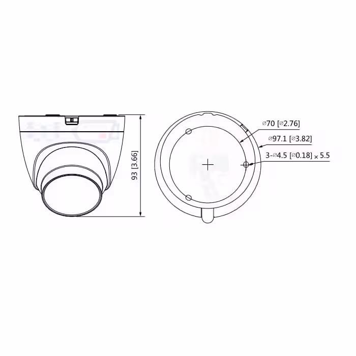 دوربین مداربسته آنالوگ داهوا مدل HDW 1200TRQP