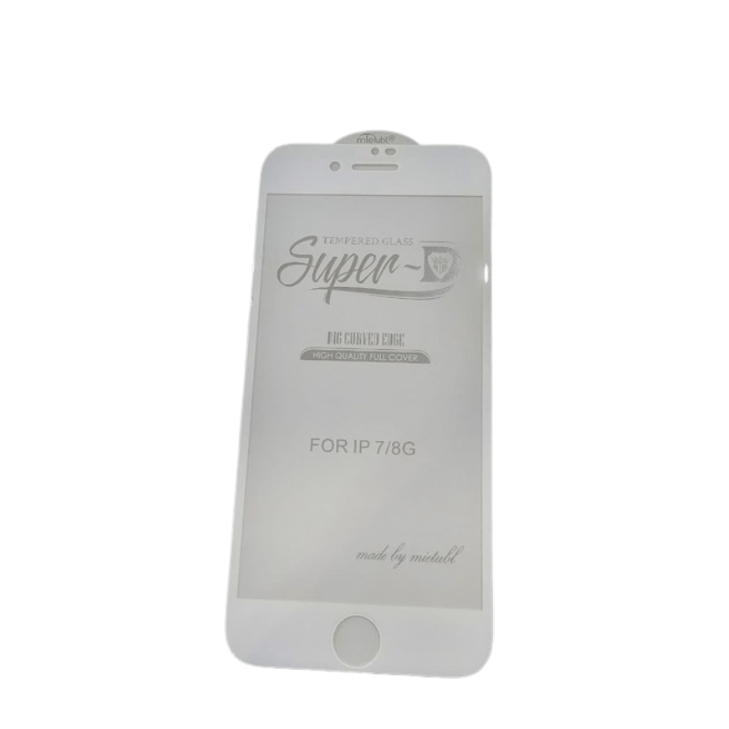 گلس شفاف سفید سوپر دی آیفون 7
