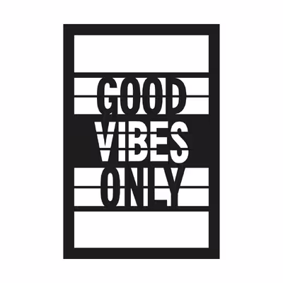 دیوارکوب ناویا مدل GOOD VIBES ONLY