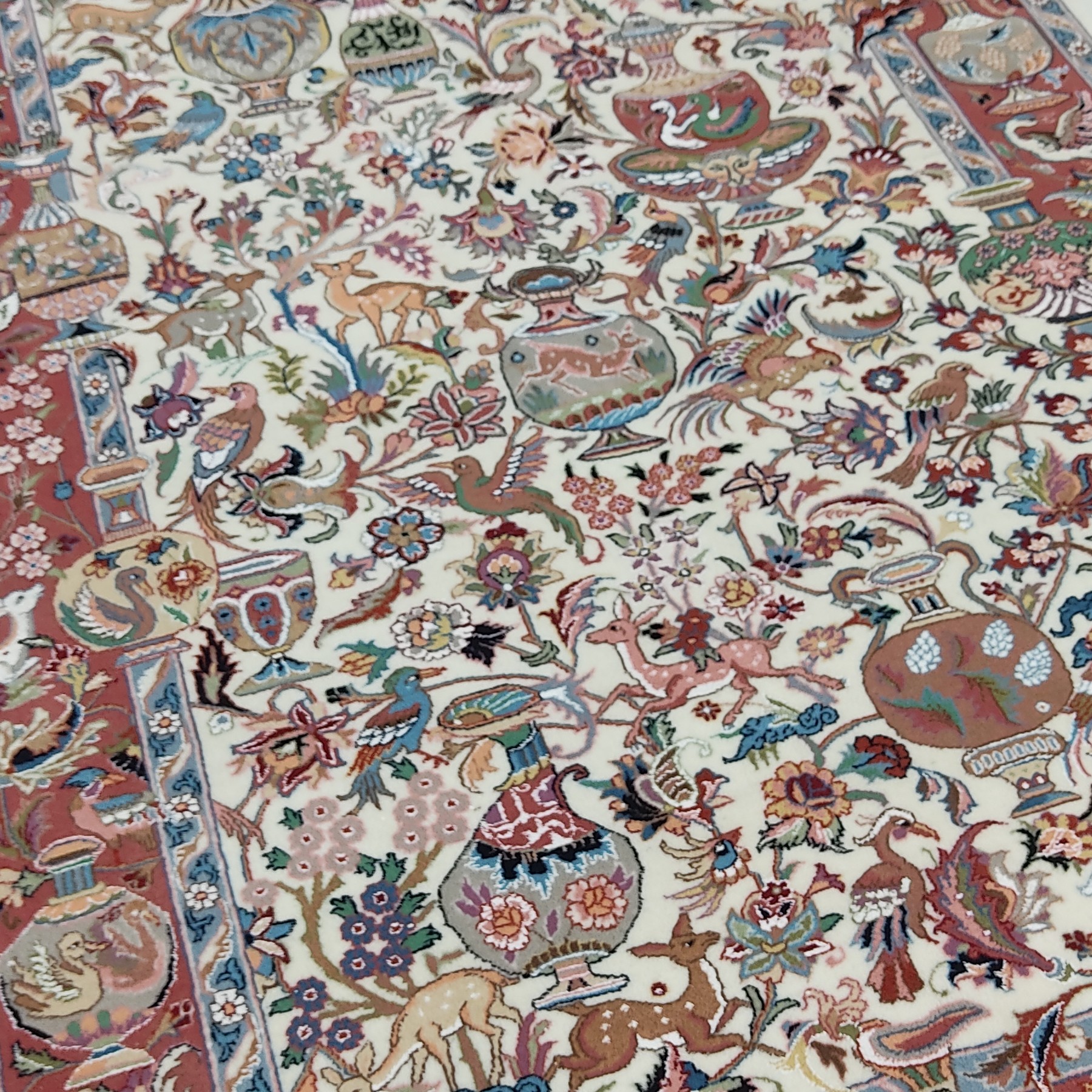 فرش دستبافت سرباز تک 6 متری گلفرنگ 